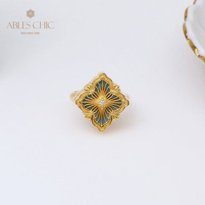 Bague Trèfle à Fretwork Dense 5360
