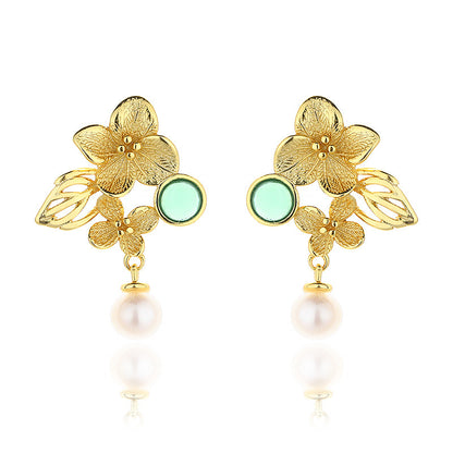 Boucles d'oreilles lustre en perles d'eau douce PE1046