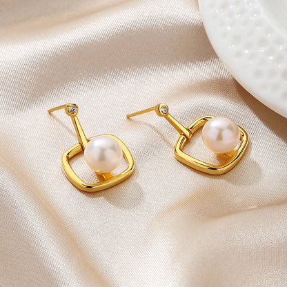 Boucles d'oreilles en fil de perles d'eau douce PE1042