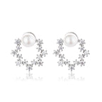 Boucles d'oreilles florales en perles d'eau douce PE1033