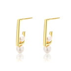 Boucles d'oreilles filaires en perles d'eau douce PE1011