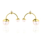 Boucles d'oreilles chandelier en perles d'eau douce PE1025