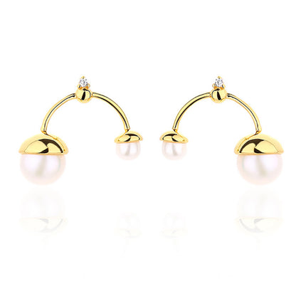 Boucles d'oreilles chandelier en perles d'eau douce PE1025