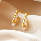 Boucles d'oreilles filaires en perles d'eau douce PE1011