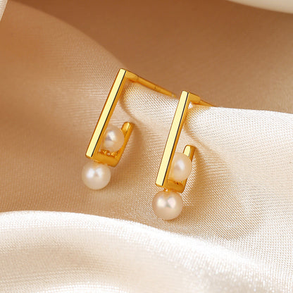 Boucles d'oreilles filaires en perles d'eau douce PE1011