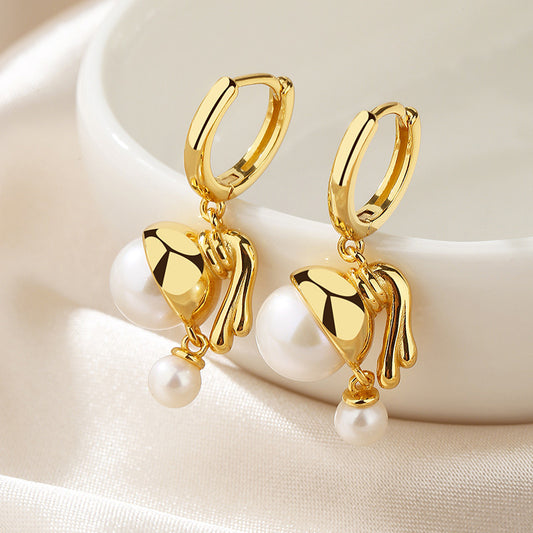 Boucles d'oreilles Fleurs Perles d'Eau Douce PE1001