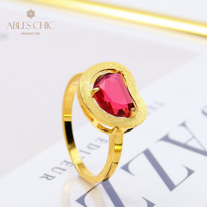 Bague Zircon Pomme Brossée 5190