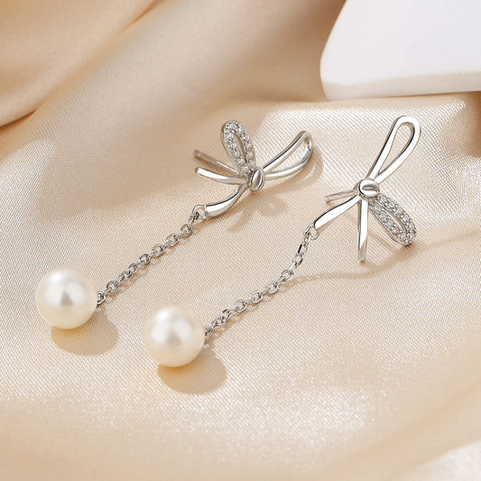 Boucles d'oreilles papillon en perles d'eau douce PE1045