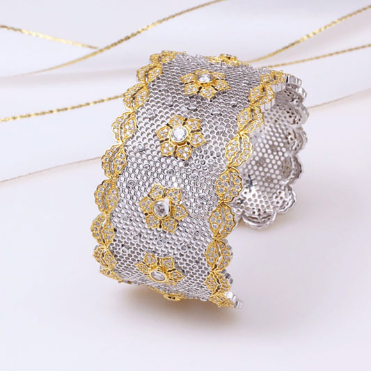 Bracelet Floral en Dentelle Aérée 5164