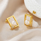 Boucles d'oreilles filaires perles d'eau douce PE1050