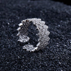 Bague ouverte en pierre à plusieurs rangées de dentelle 5705