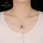 Collier en filigrane en forme de larme de dentelle 5667