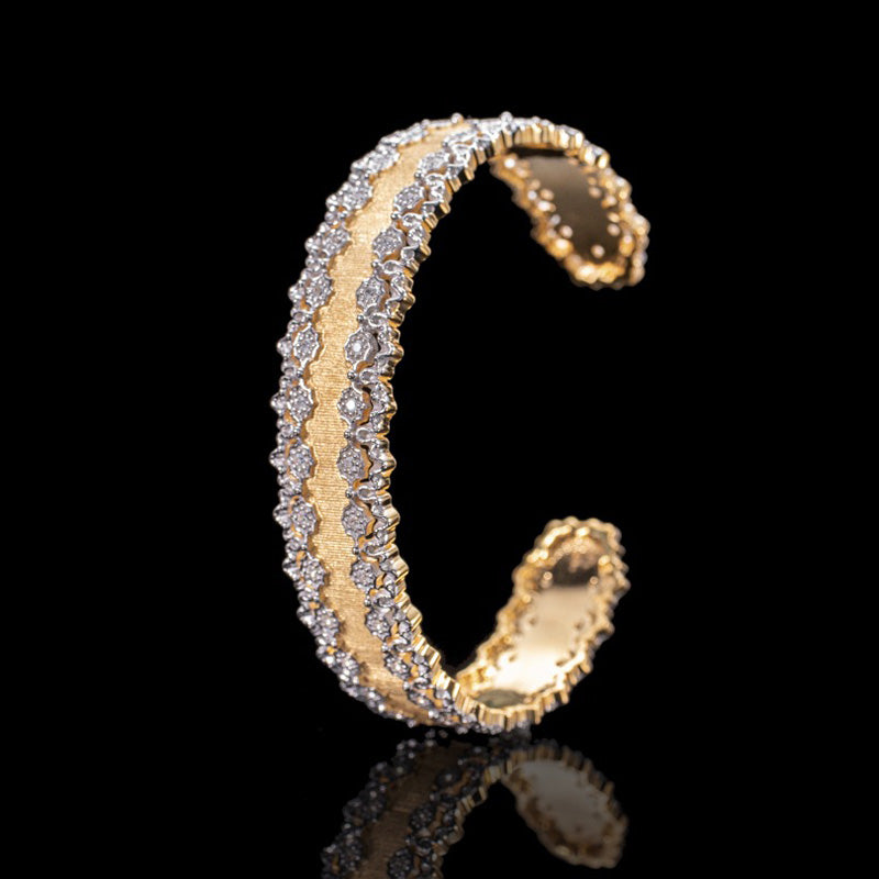 Bracelet ajouré en tissu 6034