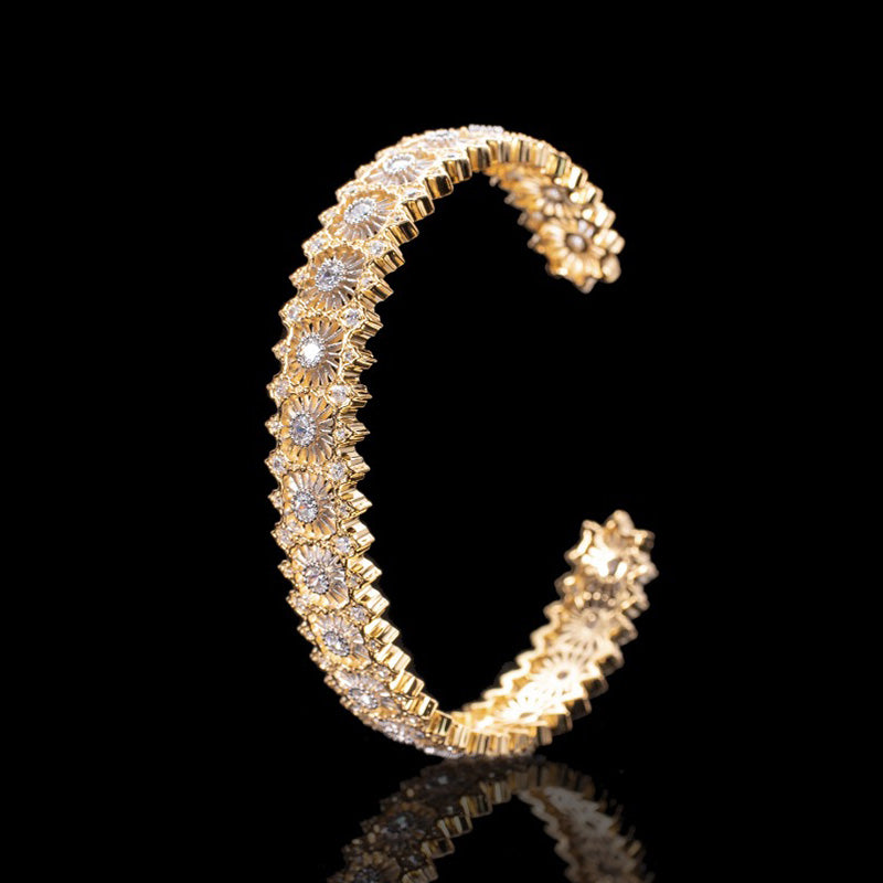 Bracelet ajouré floral 6040