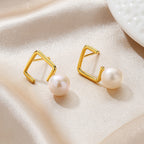 Boucles d'oreilles en fil de perles d'eau douce PE1051