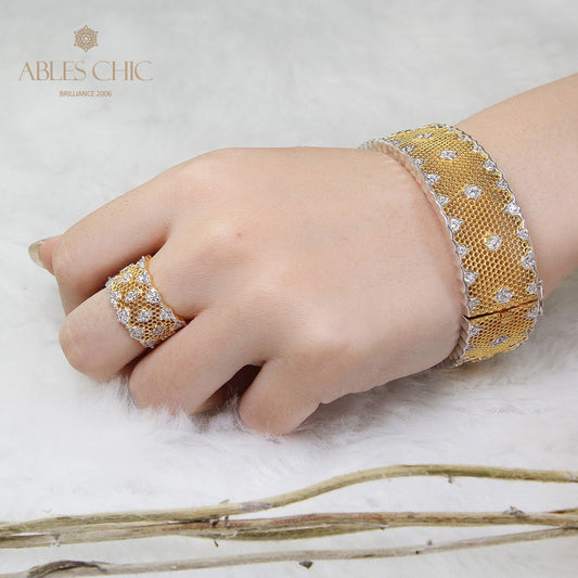 Bracelet étoilé en dentelle ajourée, 6 pièces, 5197