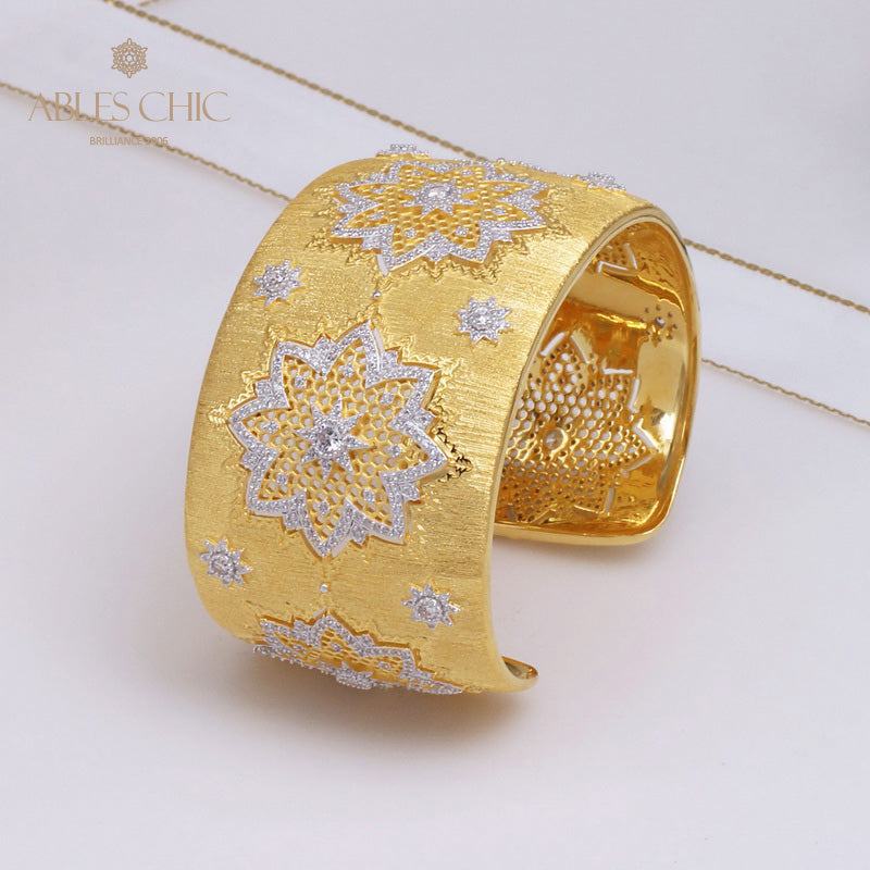 Bracelet Soyeux Fleurs Nid d'Abeille 5245