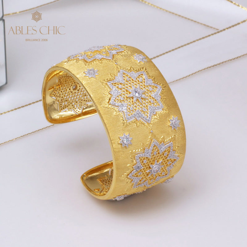 Bracelet Soyeux Fleurs Nid d'Abeille 5245