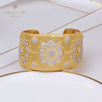 Bracelet Soyeux Fleurs Nid d'Abeille 5245