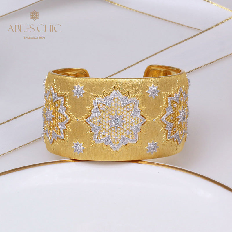 Bracelet Soyeux Fleurs Nid d'Abeille 5245
