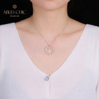Pendentif Coeur Tricolore 5293