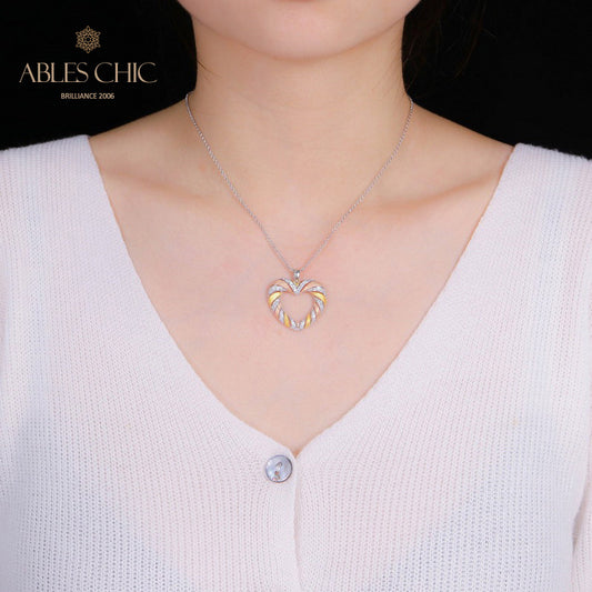 Pendentif Coeur Tricolore 5293