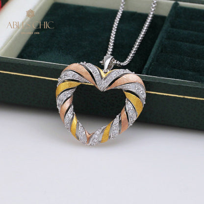 Pendentif Coeur Tricolore 5293
