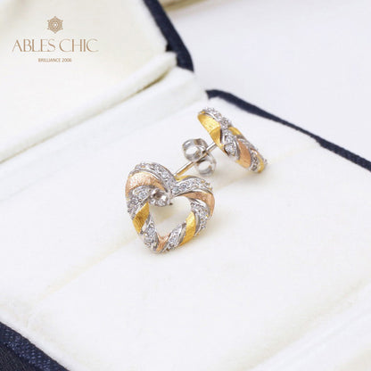 Boucles d'oreilles Trio-Tone Coeur Infini 5292