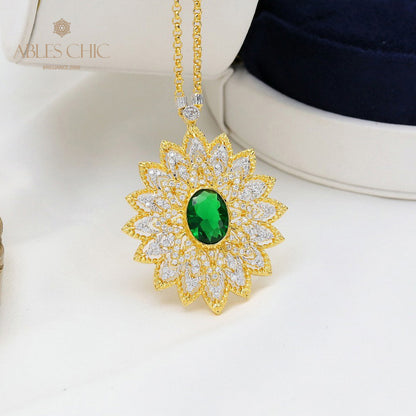 Collier en filigrane en forme de larme de dentelle 5667