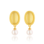 Boucles d'oreilles cosses de pois en perles d'eau douce PE1014