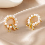 Boucles d'oreilles guirlande de perles d'eau douce PE1038