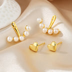 Boucles d'oreilles détachables en perles d'eau douce PE1032