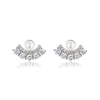 Boucles d'oreilles éventail en perles d'eau douce PE1053
