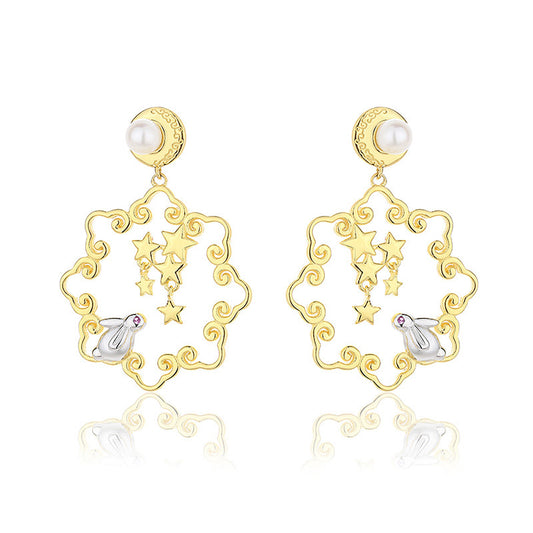 Boucles d'oreilles florales en perles d'eau douce PE1035