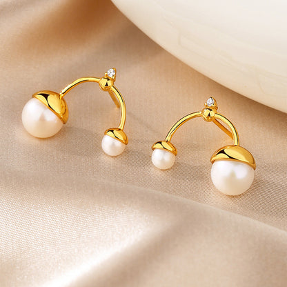 Boucles d'oreilles chandelier en perles d'eau douce PE1025
