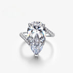 Bague de mariage solitaire poire R0934