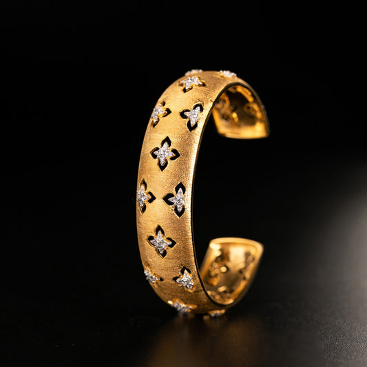 Bracelet Floral Trèfles Soyeux 5058