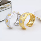 Bracelet floral trèfles CZ 5463
