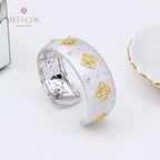 Bracelet floral trèfles CZ 5463