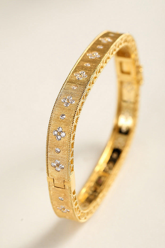 Bracelet Celtique Trèfles Zircon 5775