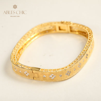 Bracelet Celtique Trèfles Zircon 5775