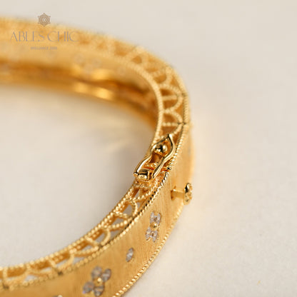 Bracelet Celtique Trèfles Zircon 5775