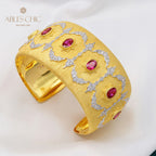 Bracelet Soyeux Fleurs de Rubis 5605