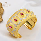 Bracelet Soyeux Fleurs de Rubis 5605