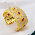Bracelet Soyeux Fleurs de Rubis 5605