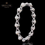 Bracelet de perles en chaîne de corde infini 6109