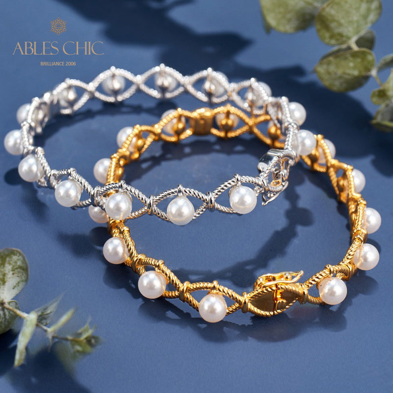 Bracelet de perles en chaîne de corde infini 6109