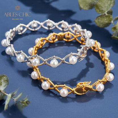 Bracelet de perles en chaîne de corde infini 6109