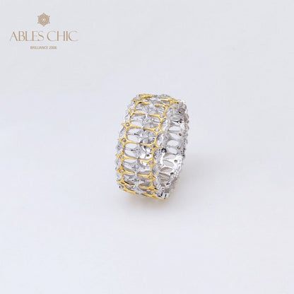 Bague Large Filigrane Étoilé 5137