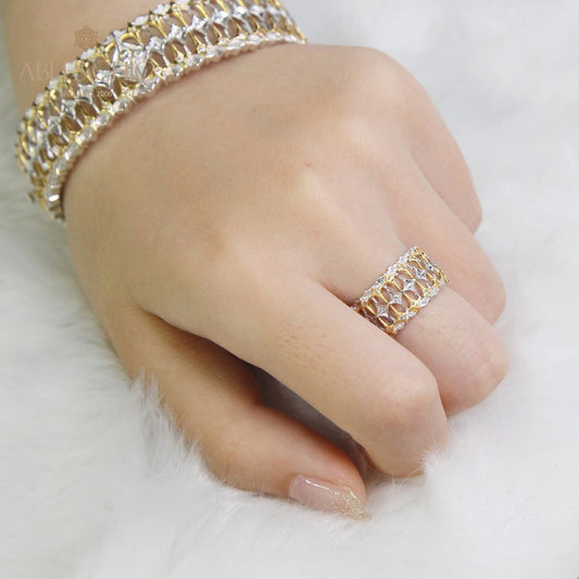 Bague Large Filigrane Étoilé 5137